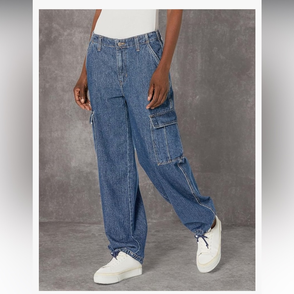 Levi's Blue Women's Cargo Jeans